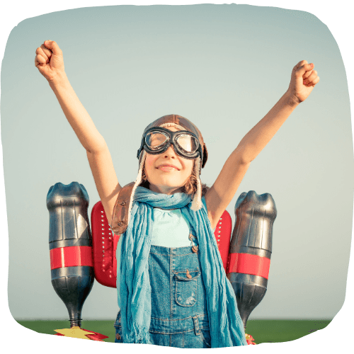 Kids practicing spelling