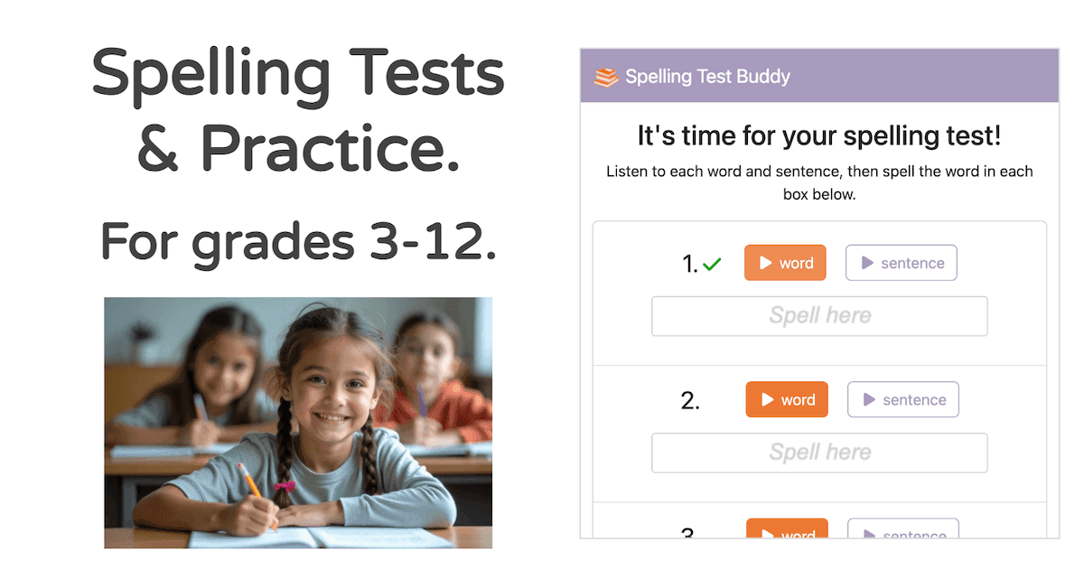 spelling-test-buddy screenshot