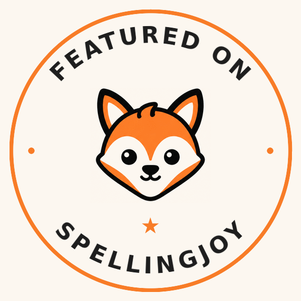 Featured on SpellingJoy badge